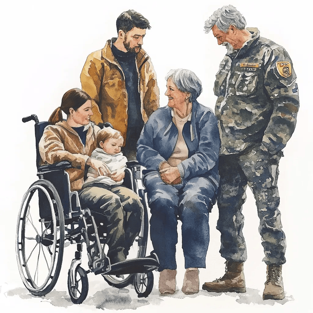 Illustration of family